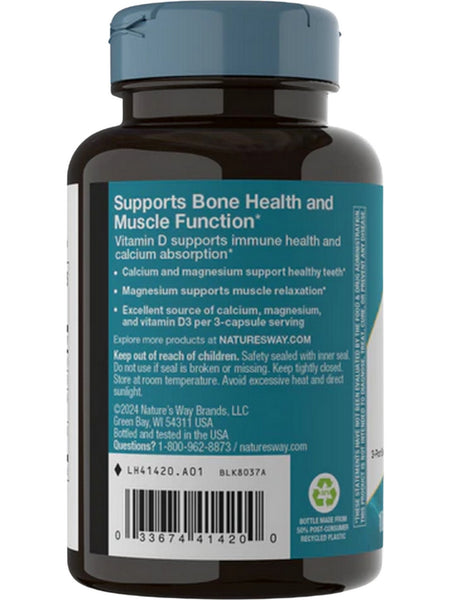 Nature's Way, Calcium, Magnesium & Vitamin D, 100 capsules