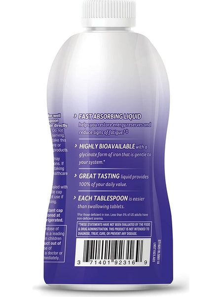 Nature's Way, Liquid Iron 18 mg, Berry, 16 fl oz