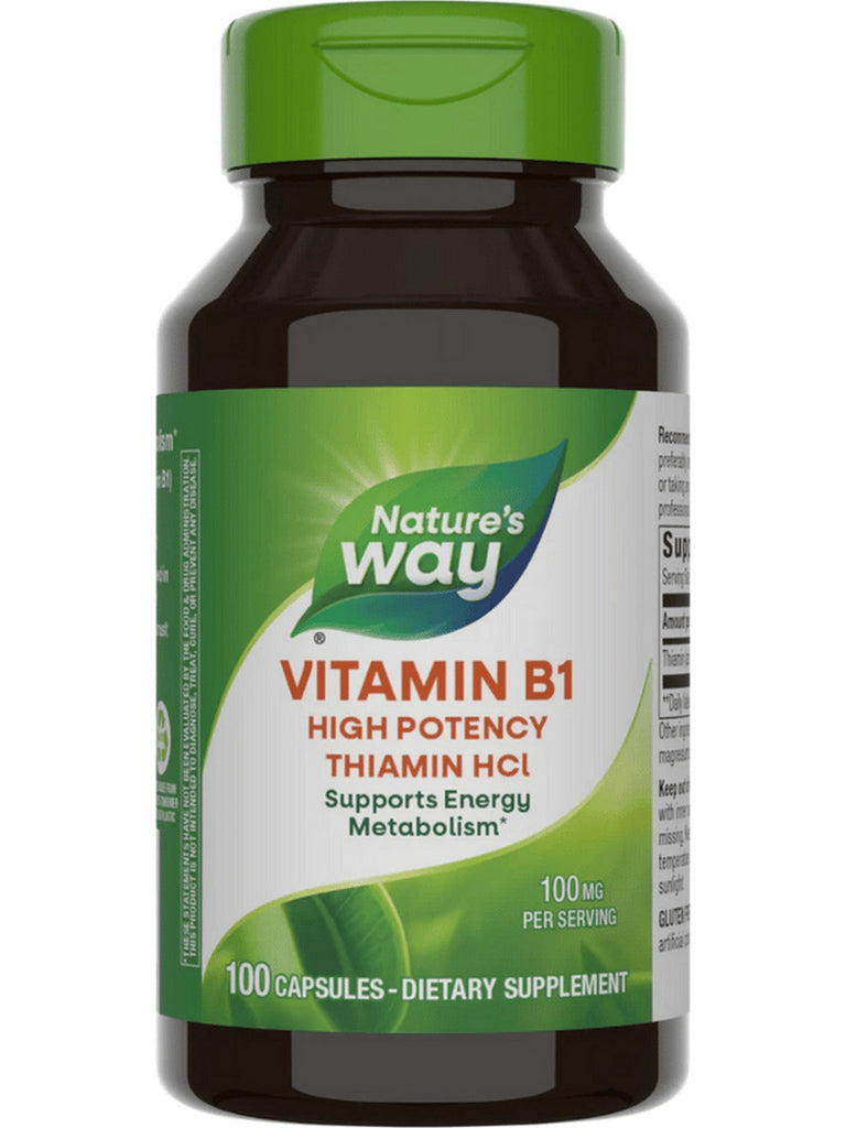 Nature's Way, Vitamin B-1, 100 capsules