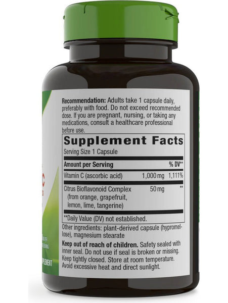 Nature's Way, Vitamin C 1,000 with Bioflavonoids, 100 veg capsules