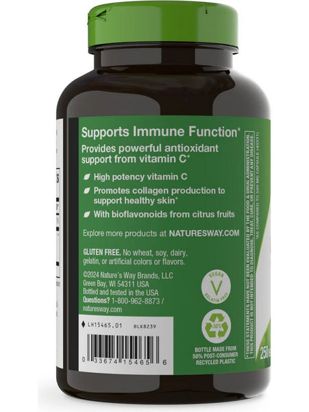 Nature's Way, Vitamin C 1,000 with Bioflavonoids, 250 veg capsules