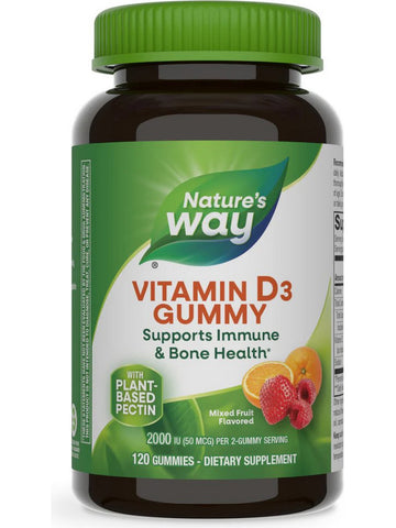Nature's Way, Vitamin D3 2,000 IU Gummies, 120 gummies