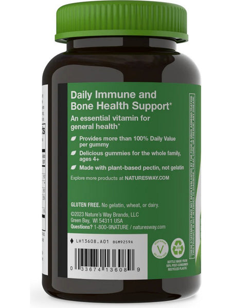 Nature's Way, Vitamin D3 Gummies, 2,000 IU, Mixed Fruit, 120 Gummies