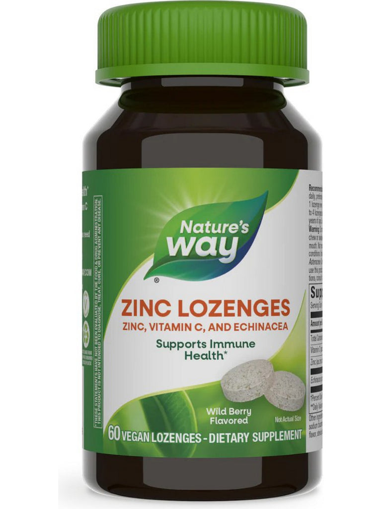 Nature's Way, Zinc, 60 vegan lozenges