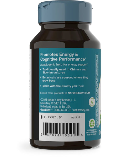 Nature's Way, Rhodiola, 60 vegan capsules