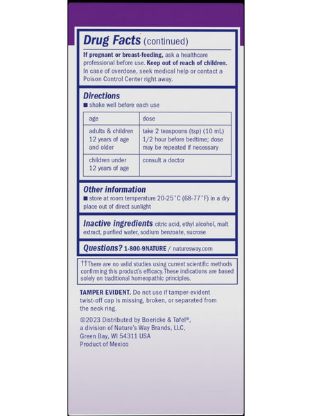 Boericke & Tafel, Cough & Bronchial Nighttime Syrup, 4 fl oz