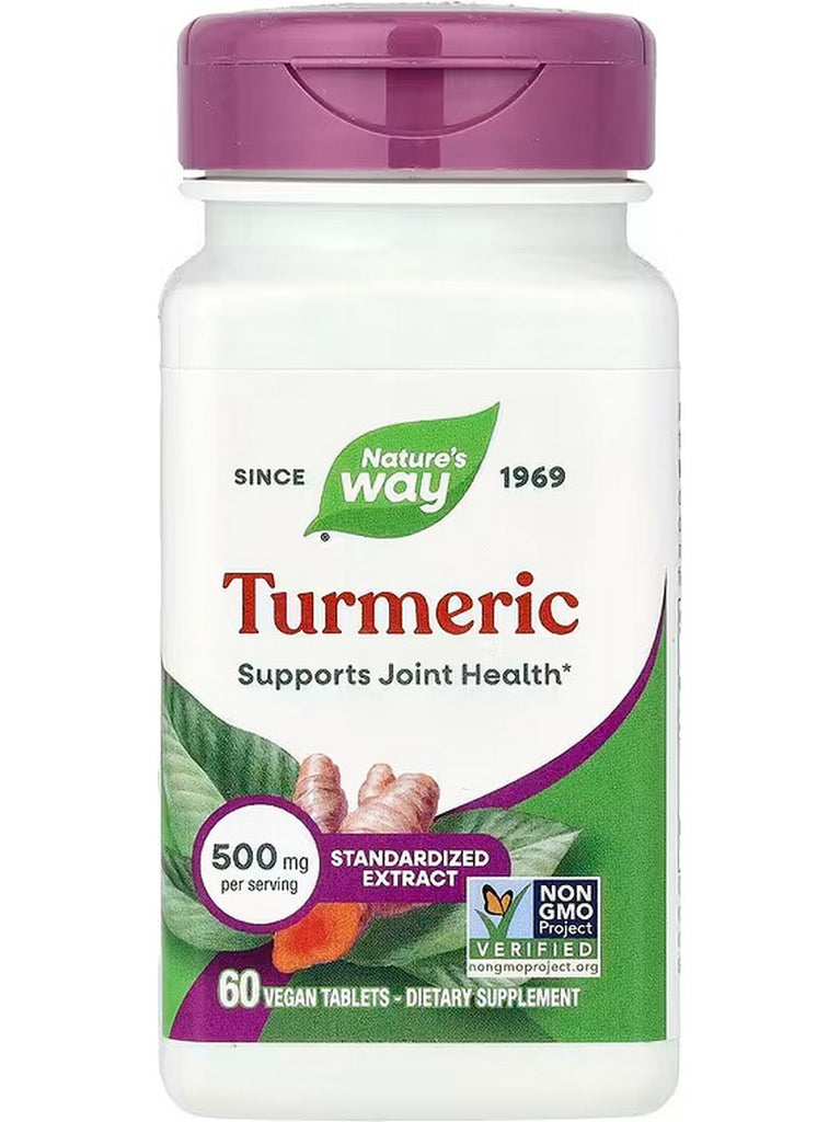 Nature's Way, Turmeric, 500 mg, 60 Vegan Tablets