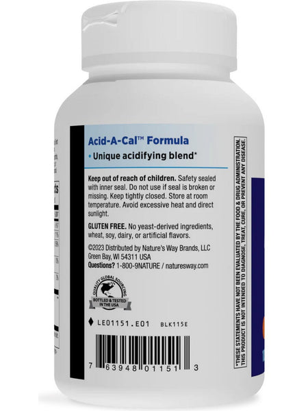 Nature's Way, Acid-A-Cal Formula, 100 Capsules