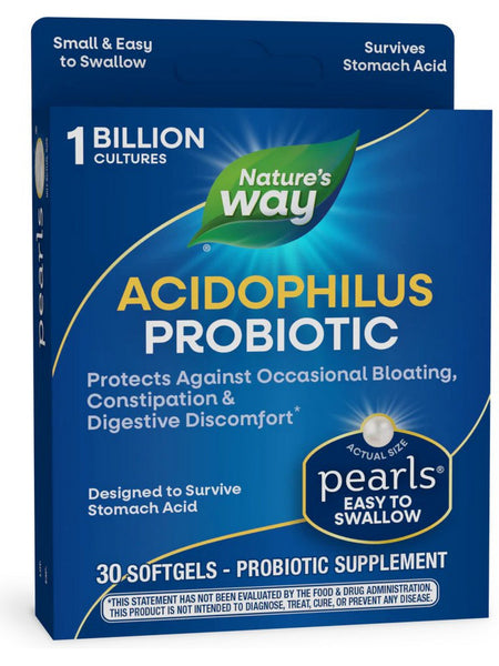 Nature's Way, Probiotic Pearls™ Acidophilus, 30 softgels