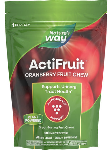Nature's Way, ActiFruit Cranberry, 20 Soft Chews