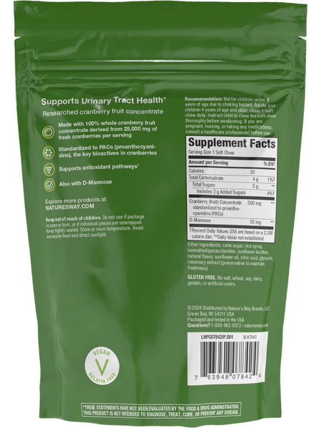 Nature's Way, ActiFruit Cranberry, 20 Soft Chews