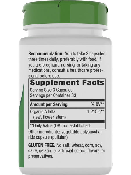 Nature's Way, Alfalfa, 1,215 mg, 100 Vegan Capsules