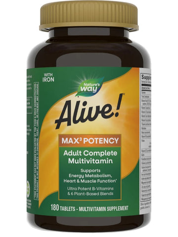 Nature's Way, Alive!® MAX3 Potency Multivitamin, 180 tablets