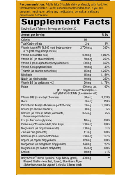 Nature's Way, Alive!® MAX3 Potency Multivitamin, 90 tablets