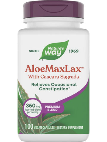 Nature's Way, AloeMaxLax™ with Cascara Sagrada, 100 vegan capsules