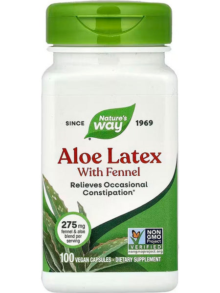 Nature's Way, Aloe Latex with Fennel, 100 Vegan Capsules