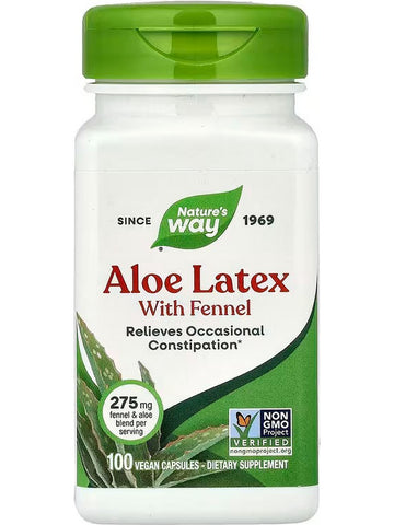Nature's Way, Aloe Latex with Fennel, 100 Vegan Capsules