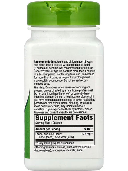 Nature's Way, Aloe Latex with Fennel, 100 Vegan Capsules
