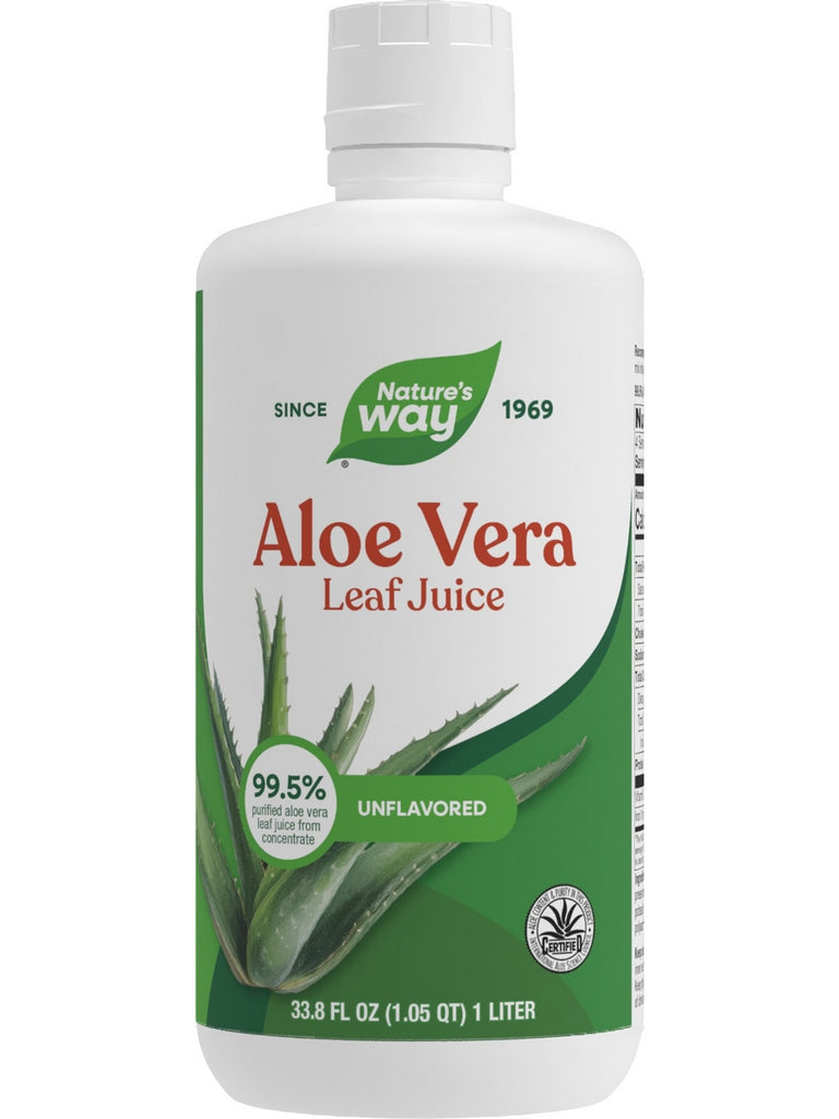 Nature's Way, Aloe Vera Leaf Juice, Unflavored, 33.8 fl oz