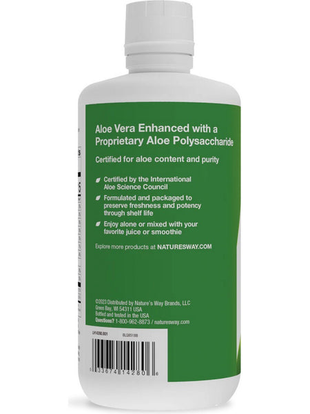 Nature's Way, Aloe Vera Leaf Juice with Aloe Polymax+, Unflavored, 33.8 fl oz