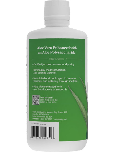 Nature's Way, Aloe Vera Leaf Juice, Unflavored, 33.8 fl oz