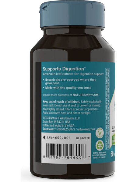 Nature's Way, Artichoke, 60 vegan capsules