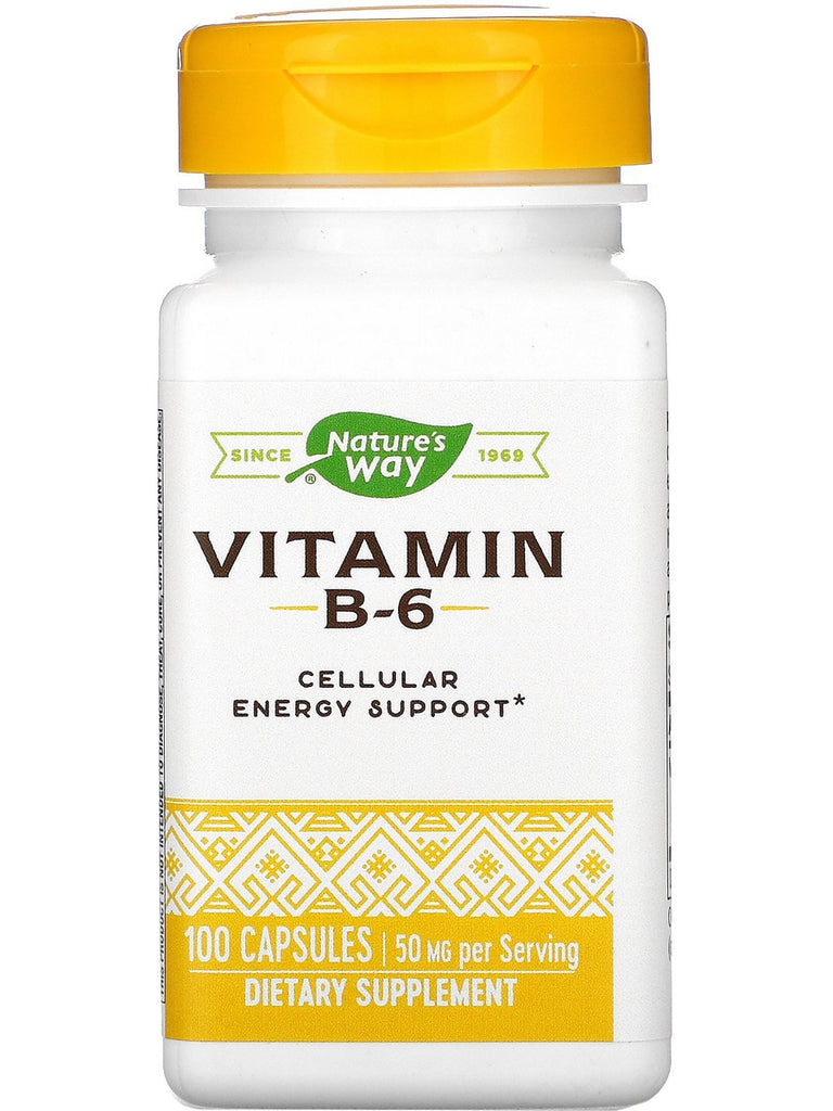Nature's Way, Vitamin B-6, 100 capsules