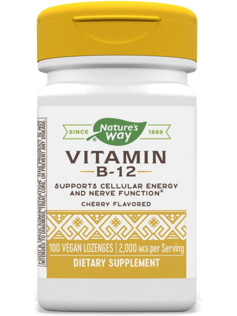 Nature's Way, Vitamin B-12, 100 vegan lozenges