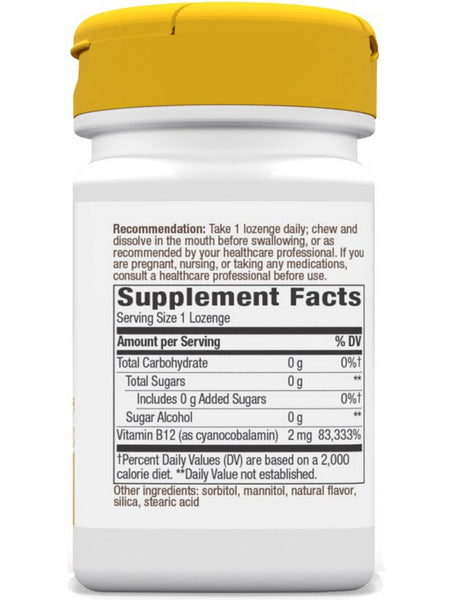 Nature's Way, Vitamin B12, Cherry, 100 Vegan Lozenges