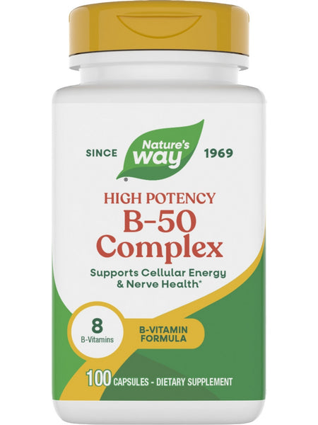 Nature's Way, High Potency B-50 Complex, 100 Capsules
