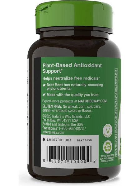 Nature's Way, Beet Root, 100 vegan capsules