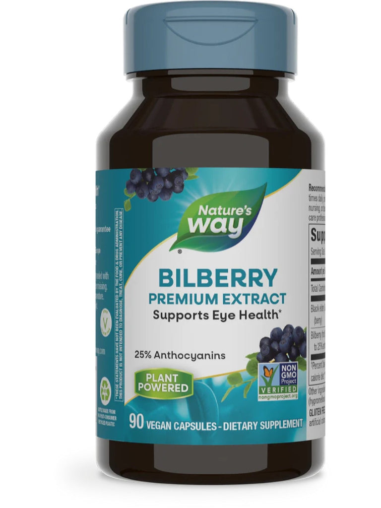 Nature's Way, Bilberry, 90 vegan capsules