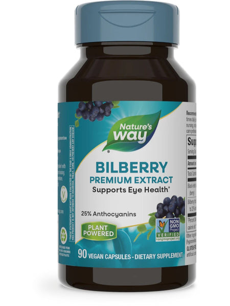 Nature's Way, Bilberry, 90 vegan capsules