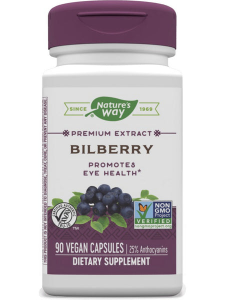 Nature's Way, Bilberry, 90 vegan capsules