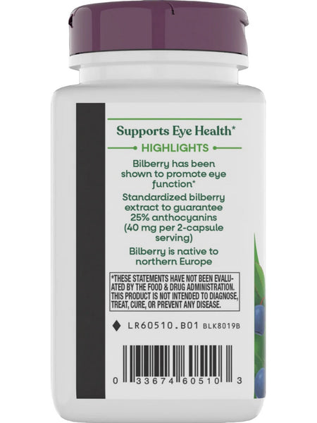 Nature's Way, Bilberry, 90 vegan capsules