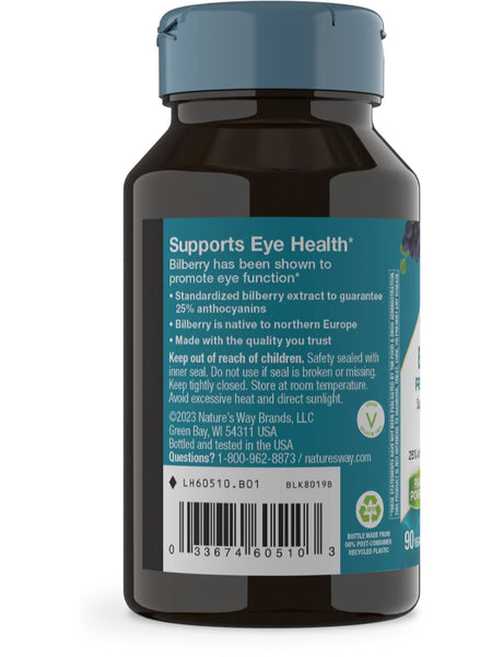 Nature's Way, Bilberry, 90 vegan capsules