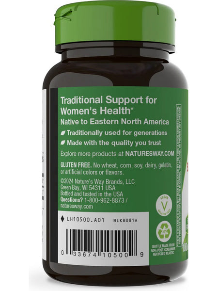 Nature's Way, Black Cohosh Root, 540 mg, 100 Vegan Capsules