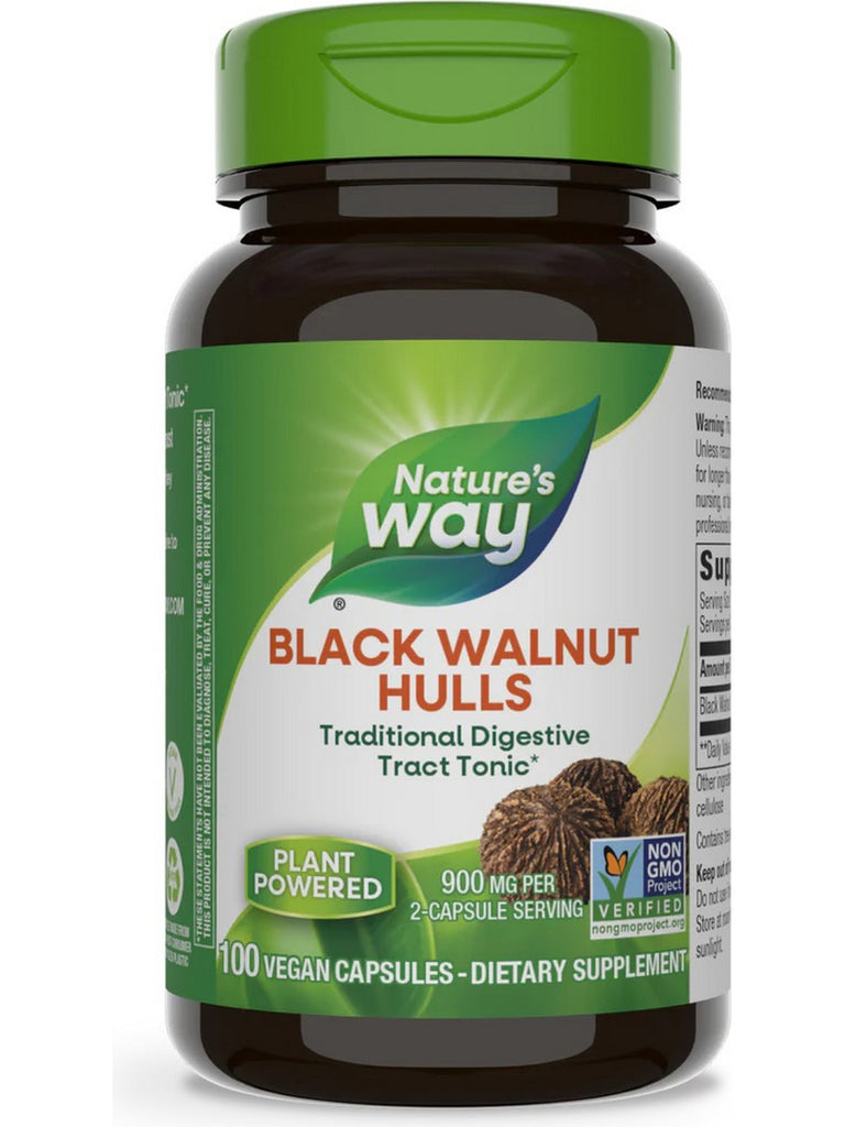 Nature's Way, Black Walnut Hulls, 100 vegan capsules