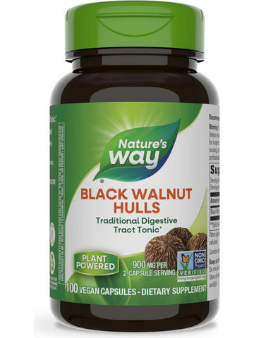 Nature's Way, Black Walnut Hulls, 100 vegan capsules