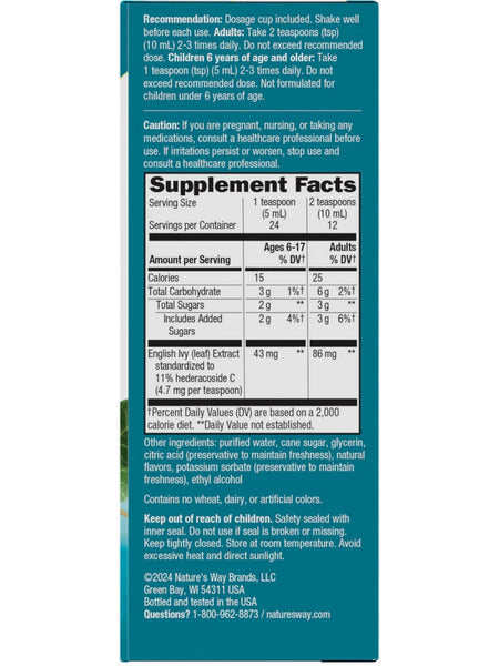 Nature's Way, Bronchial Soothe®, 4 fl oz