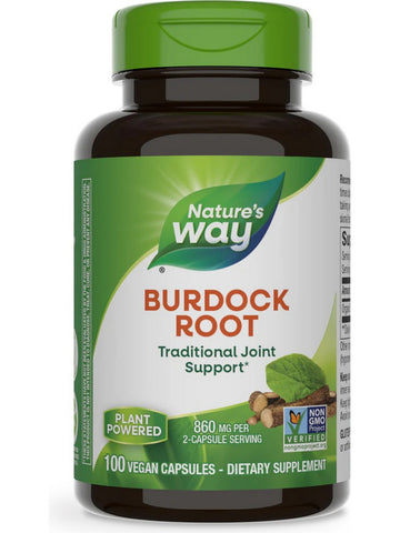 Nature's Way, Burdock Root, 100 vegan capsules