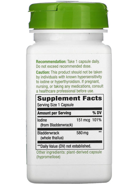 Nature's Way, Bladderwrack, 580 mg, 100 Vegan Capsules