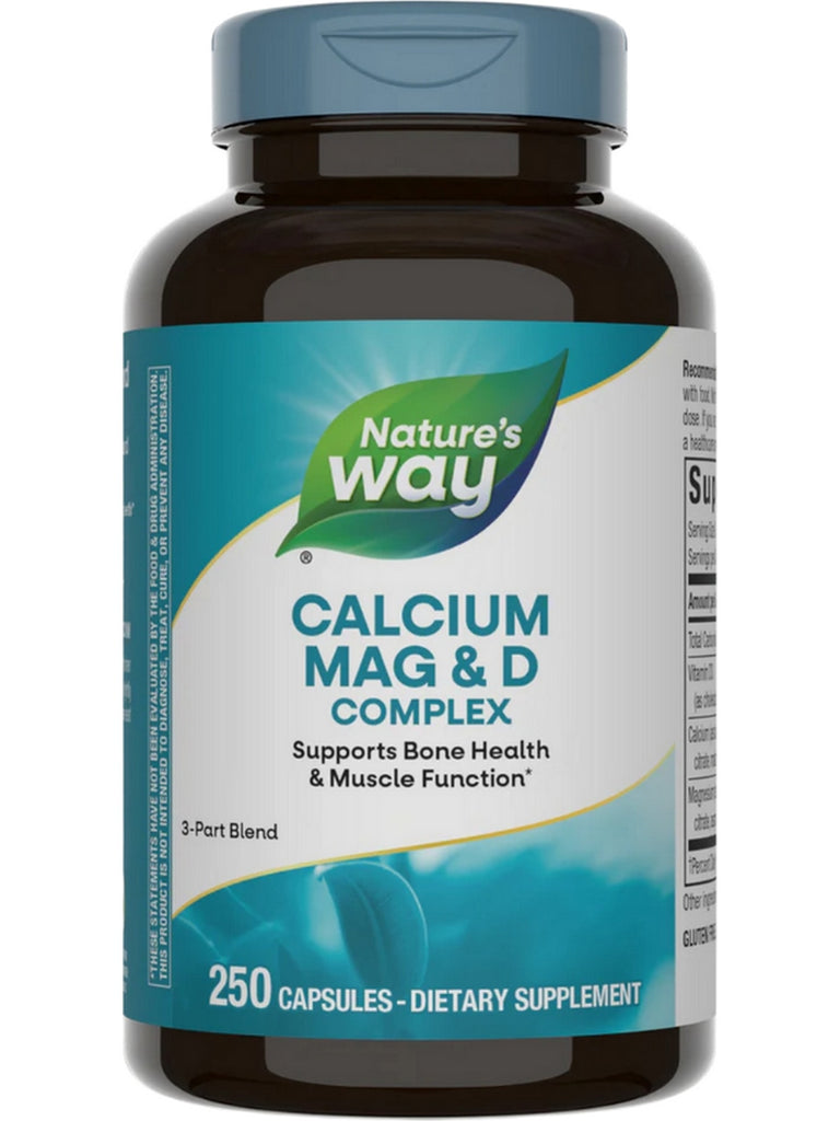 Nature's Way, Calcium, Magnesium & Vitamin D, 250 capsules
