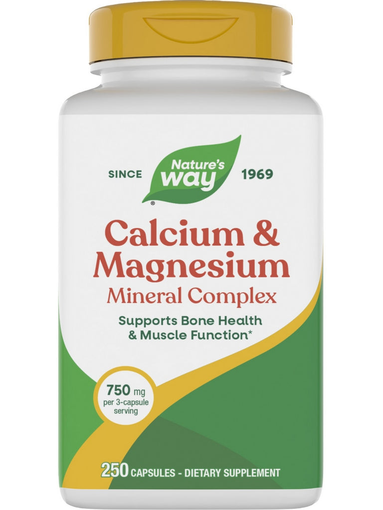 Nature's Way, Calcium & Magnesium, 250 Capsules