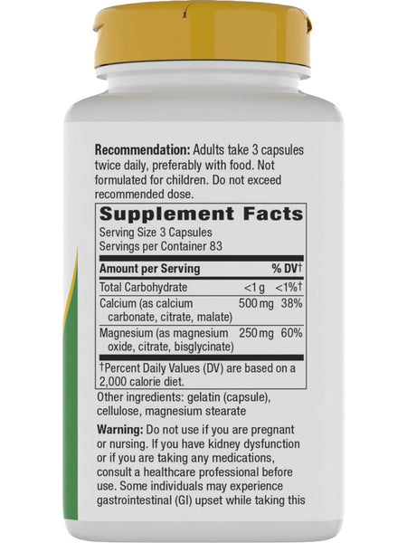 Nature's Way, Calcium & Magnesium, 250 Capsules