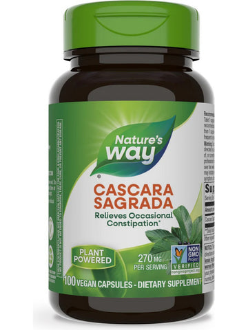 Nature's Way, Cascara Sagrada Bark, 100 vegan capsules
