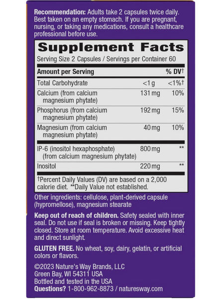Nature's Way, Cell Forté® IP-6 & Inositol, 120 vegan capsules