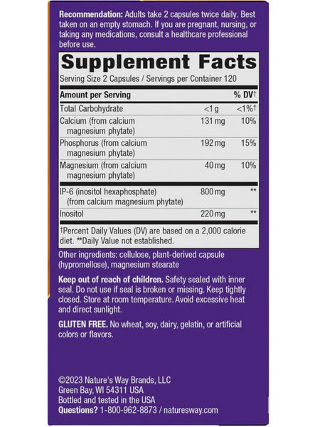 Nature's Way, Cell Forté® IP-6 & Inositol, 240 vegan capsules