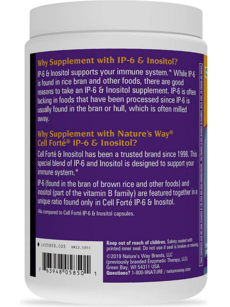 Nature's Way, Cell Forté® IP-6 & Inositol, 14.6 oz powder