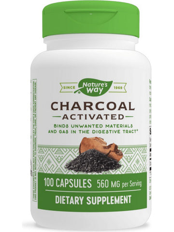Nature's Way, Activated Charcoal, 100 capsules
